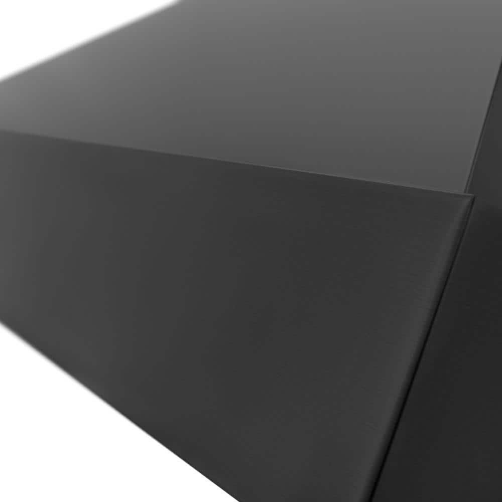 36" Black Stainless Steel Convertible Wall Mount Range Hood