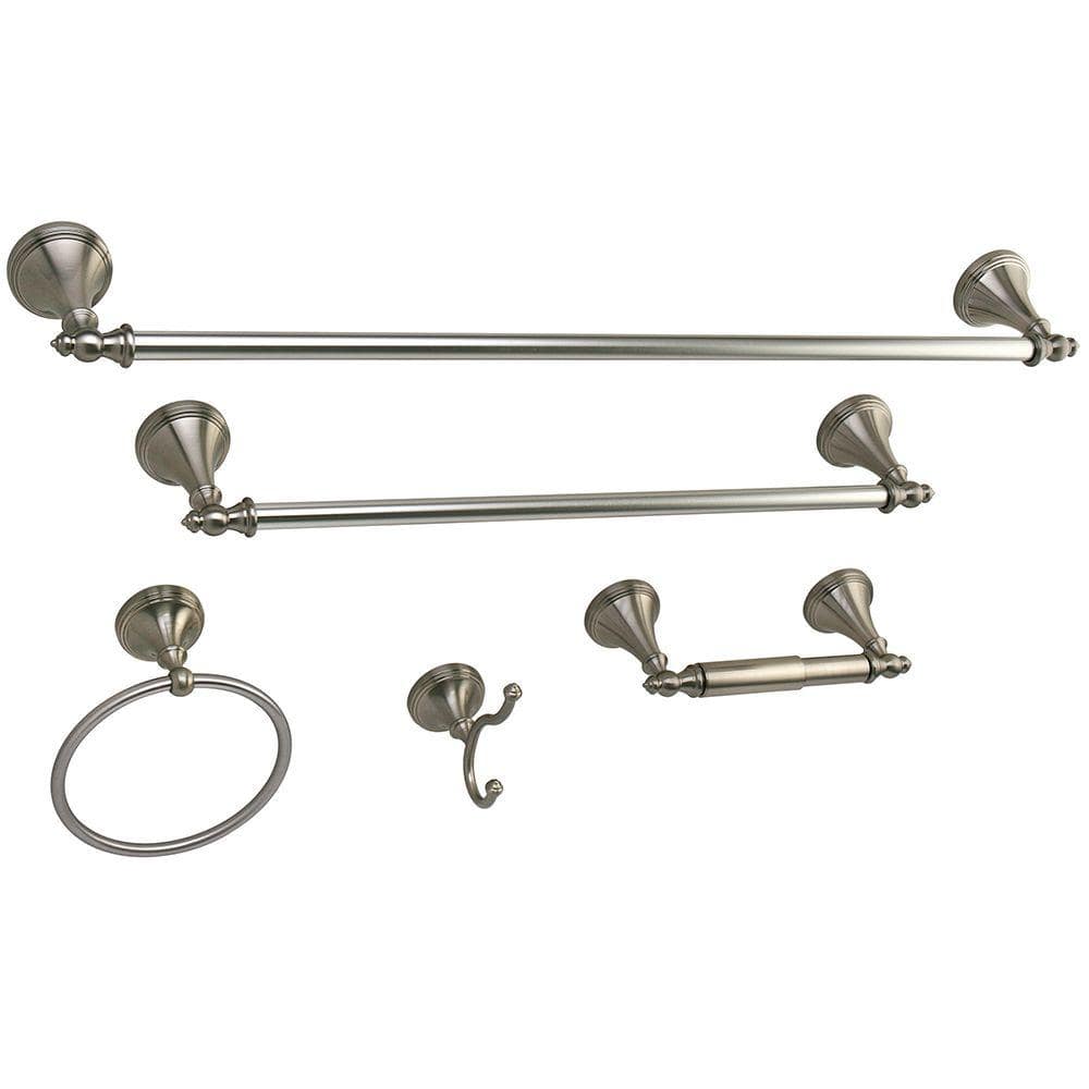 5-Piece Bath Hardware Set in Brushed Nickel price history on PriceWatchPro