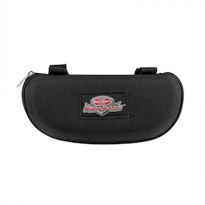 Auto Boss Interior Car Accessory Eyewear Visor Case with Adjustable Elastic Strap and Zip Closure in Black