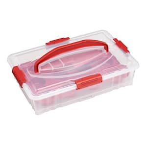 Dessert Carrier for Full Size 14 in. x 9 in. Cake Pans with Cupcake Tray (12-Count)