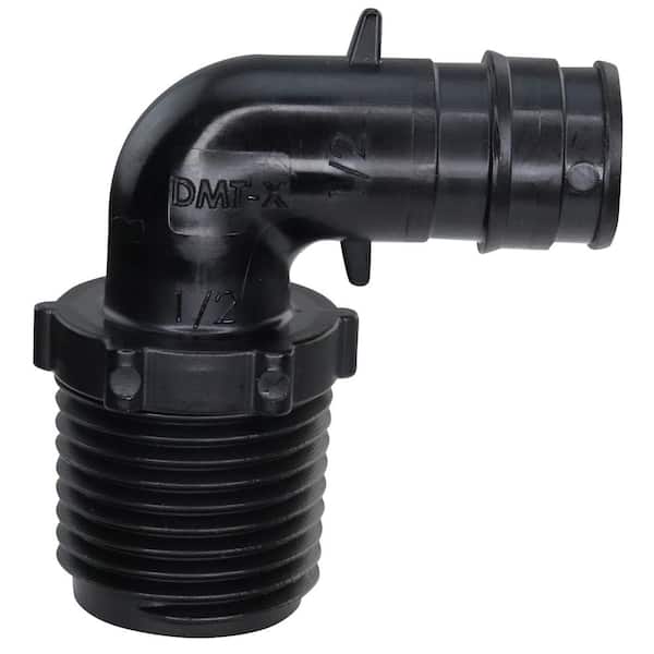 Apollo 1/2 in. x 1/2 in. Poly Alloy PEX-A Expansion Barb x MNPT Male 90-Degree Elbow Adapter (5-Pack)