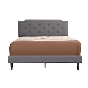 Deb Gray Adjustable Queen Panel Bed