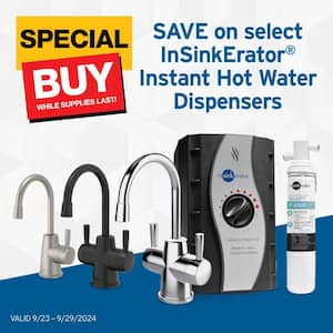 HOT250 Instant Hot Water Dispenser System, Single-Handle 8.21 in. Faucet in Chrome with 2/3-Gallon Tank, H250C-SS