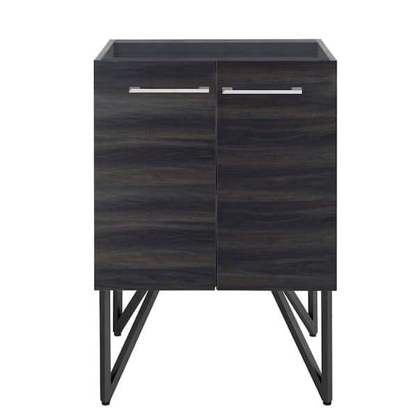 Swiss Madison Annecy 17.7 in. W x 23.6 in. D x 34.6 in. H Bath Vanity Cabinet without Top in Black
