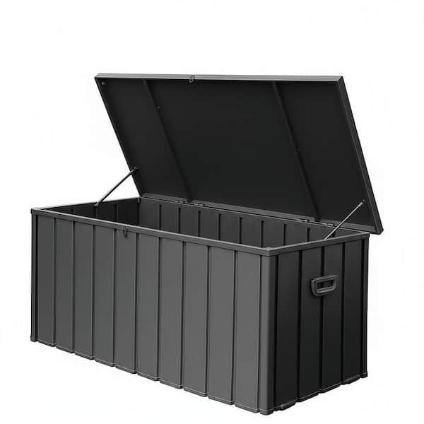 Large Gray 190 Gal. Metal Deck Box