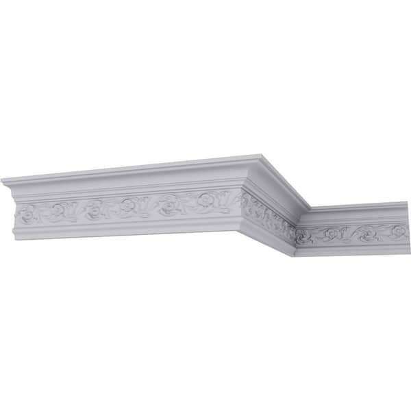 Ekena Millwork SAMPLE - 2-7/8 in. x 12 in. x 5-1/8 in. Polyurethane Springtime Crown Moulding