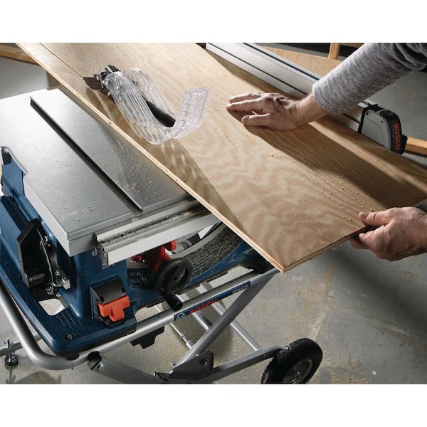 Bosch 10 In Worksite Table Saw With Gravity Rise Stand 4100xc 10 The Home Depot