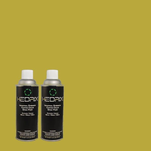 Hedrix 11 oz. Match of 1A62-5 Brogue Green Flat Custom Spray Paint (2-Pack)