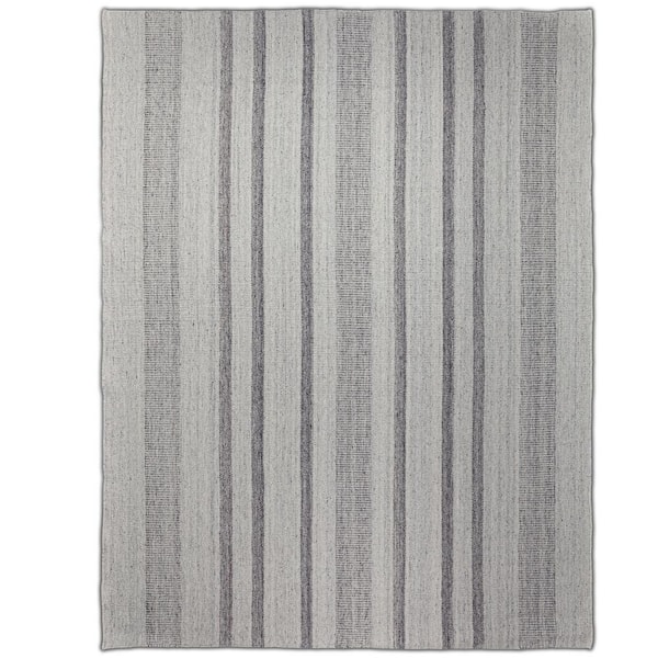 Simpli Home Hodges Ivory Grey 8 ft. x 10 ft. Rectangle Solid Pattern ...