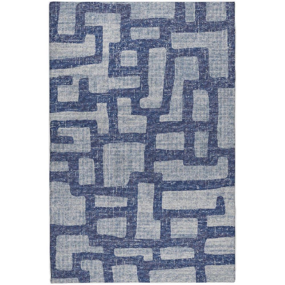 Dream Shag Premium Machine Washable Abstract ADS110 Blue 10 ft. x 14 ft. Area Rug price history on PriceWatchPro