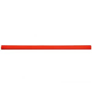 Twist Red Cherry 1/2 in. x 11-3/4 in. Glossy Ceramic Wall Tile Trim