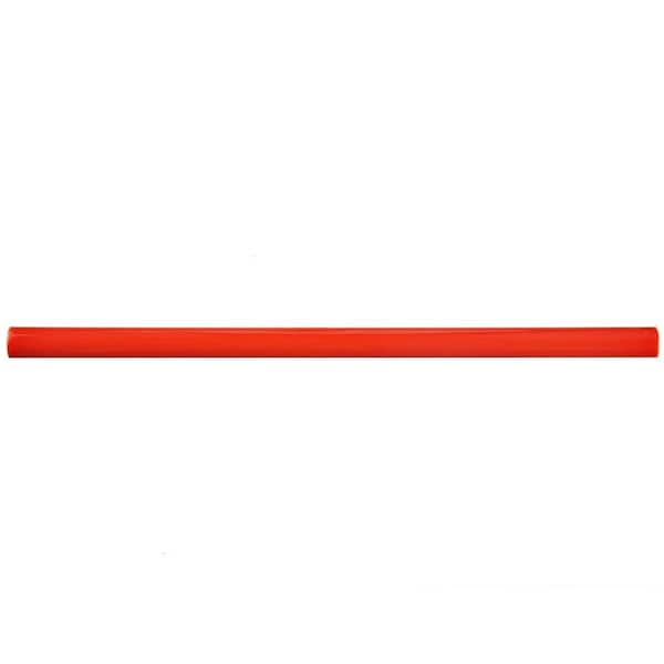 Merola Tile Twist Red Cherry 1/2 in. x 11-3/4 in. Glossy Ceramic Wall Tile Trim