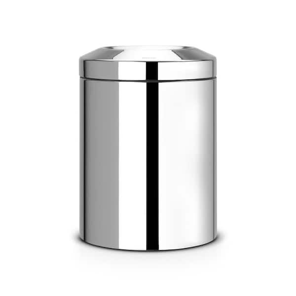 Flame Guard Brilliant Steel Trash Can with Metal Bucket 1.8 Gal. (7 l)