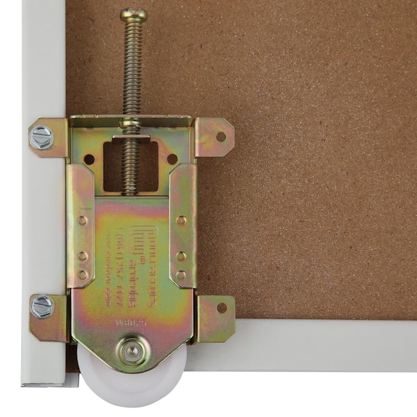 Raised 6-Panel Colonial Painted Steel Interior Sliding Door