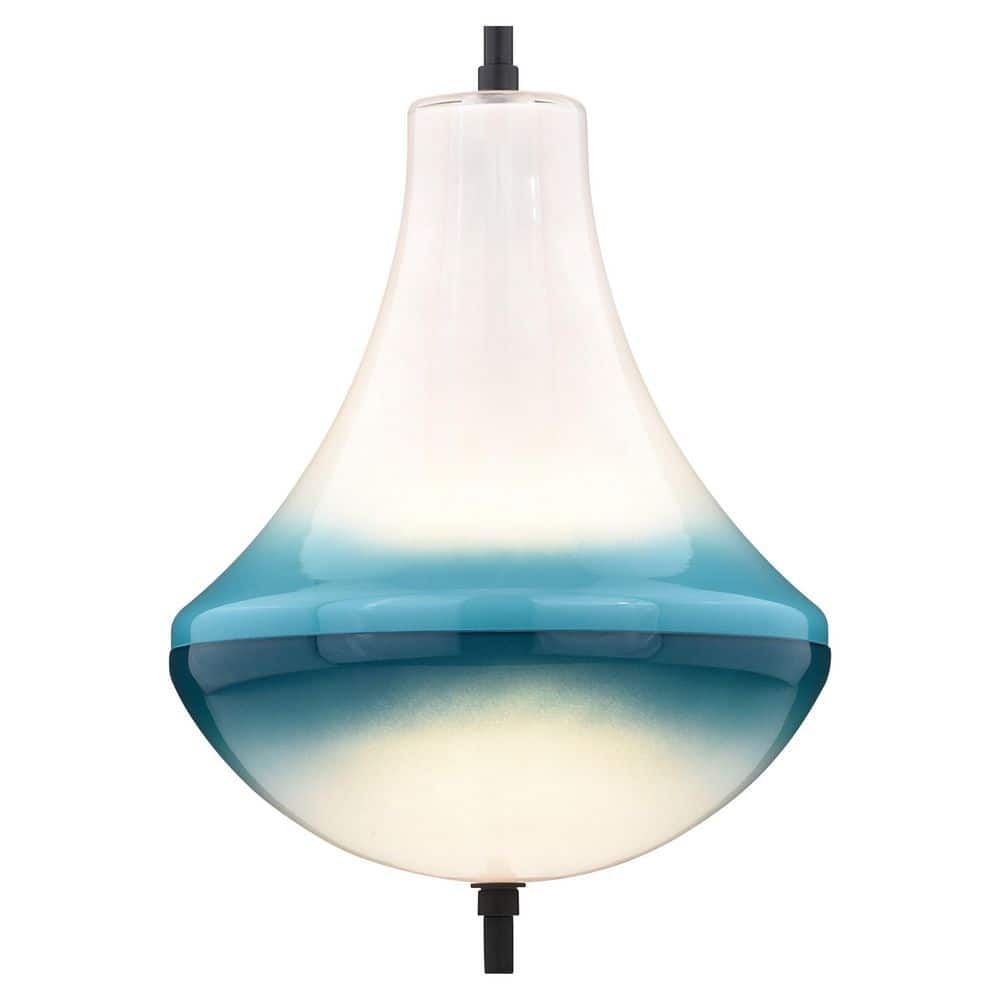 Somerset 10" LED Mini Pendant in Oil Rubbed Bronze with White Milk Glass
