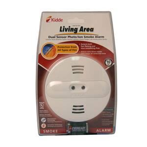 Firex Battery Operated Smoke Detector with Ionization and Photoelectric Dual Sensors