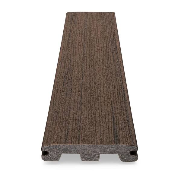 AZEK Composite Prime+ 5/4 in. x 6 in. x 16 ft. Grooved Dark Cocoa