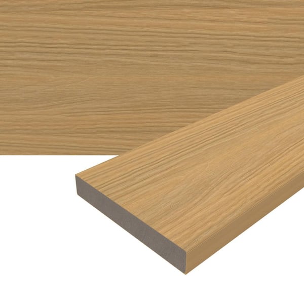 Cortes Plus 0.88 in. x 5.43 in. x 8 ft. Rustic and Wood Grain Australian Red Cedar Composite Decking Board