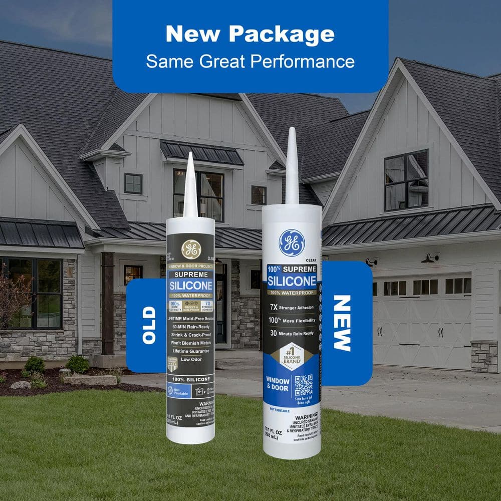 10.1 oz White Silicone Window and Door Caulk (12-Pack)