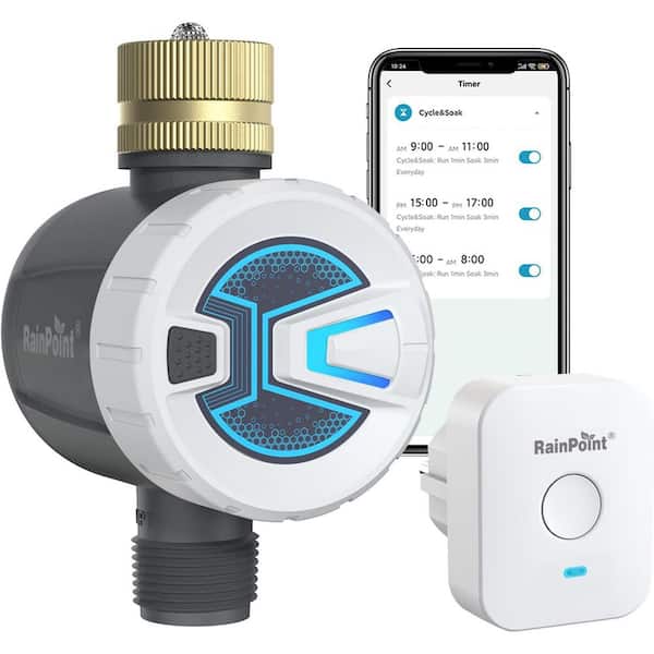 Nordic Hygge Sprinkler Wi-Fi Water Timer for Garden Hose with App Remote Control, Automatic Lawn Irrigation System