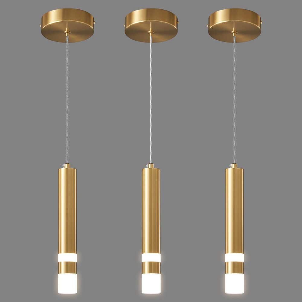 ZHLWIN Home Lighting 1.57 in. 3-Light Gold 3-Pack Modern Dimmable
