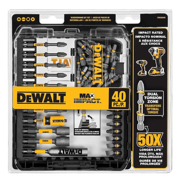 DEWALT Maxfit Screwdriving and Drill Bit Set (140-Piece) : :  Industrial & Scientific