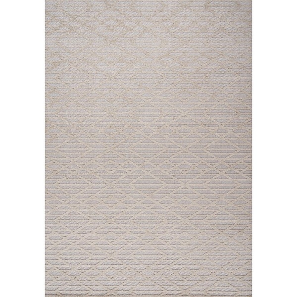 JONATHAN Y Ararat High-Low Pile Knotted Trellis Geometric Indoor/Outdoor  Area Rug - On Sale - Bed Bath & Beyond - 35644817