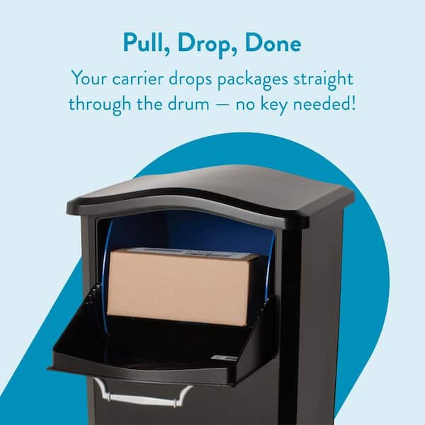 Architectural Mailboxes Elephantrunk Black, Extra Large, Aluminum