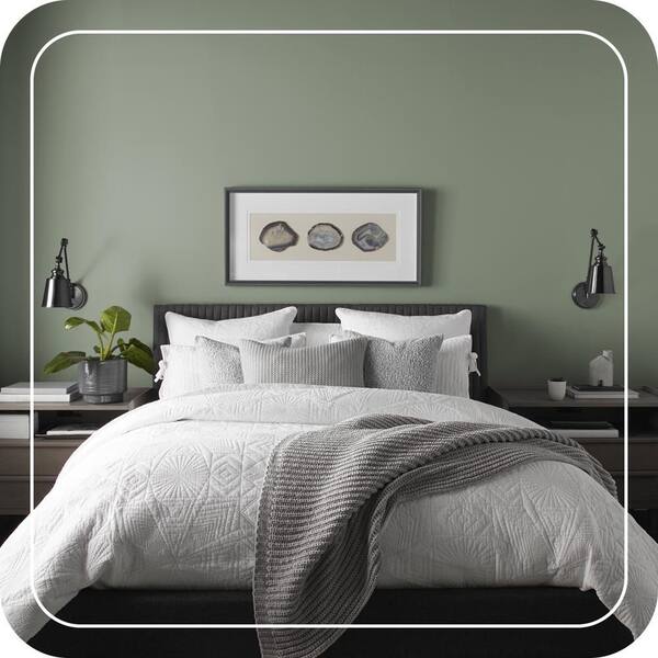 BEHR ULTRA 1 qt. #ICC-77 Sage Green Extra Durable Flat