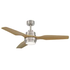 Denver 48 in. Integrated LED Indoor Nickel Ceiling Fan with Remote