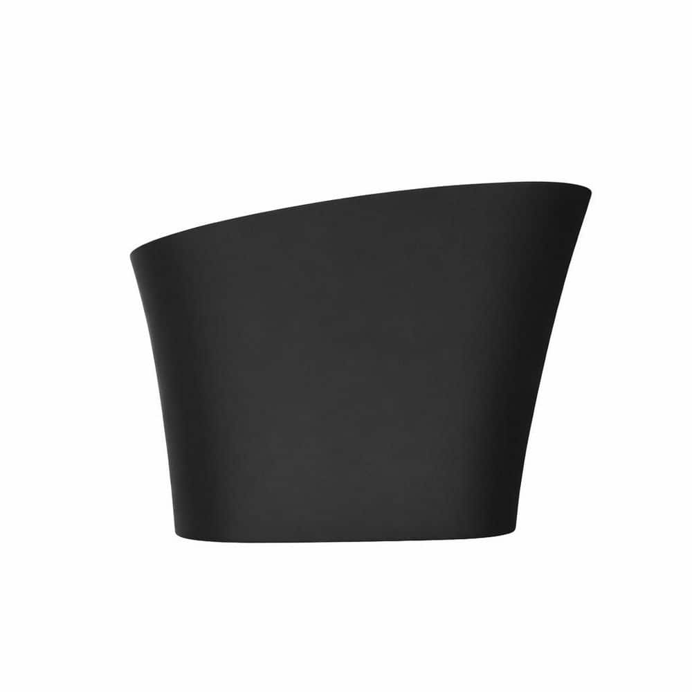 "Modern 47"" x 23"" Japanese Soaking Solid Surface Bathtub With Stool in Matte Black" price history on PriceWatchPro