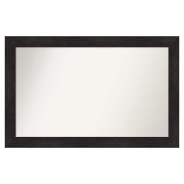 Amanti Art Furniture Espresso 49.75 in. x 31.75 in. Custom Non-Beveled Satin Recyled Polystyrene Bathroom Vanity Wall Mirror