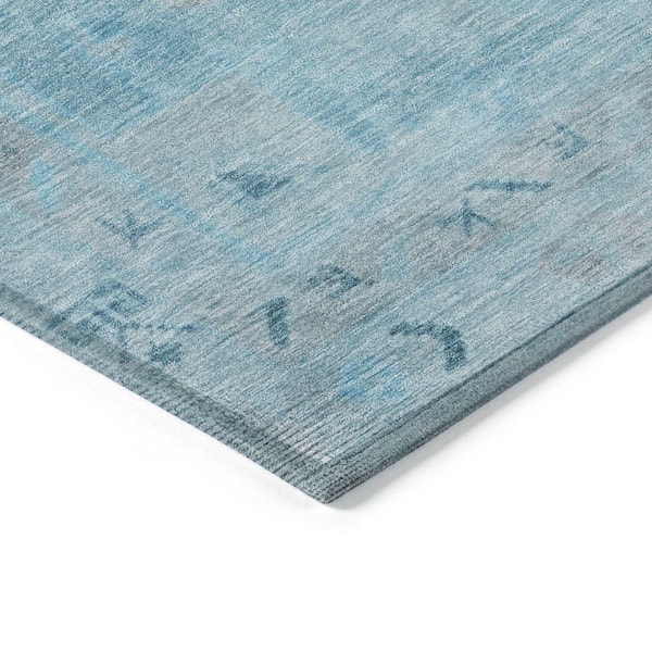 Chantille Machine Washable Indoor/Outdoor Abstract ACN1918 Sky 5 ft. x 7 ft. 6 in. Area Rug