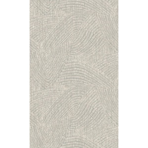 Dove Art Deco Textured Machine Washable 57 sq. ft. Non-Woven Non- Pasted Double Roll Wallpaper