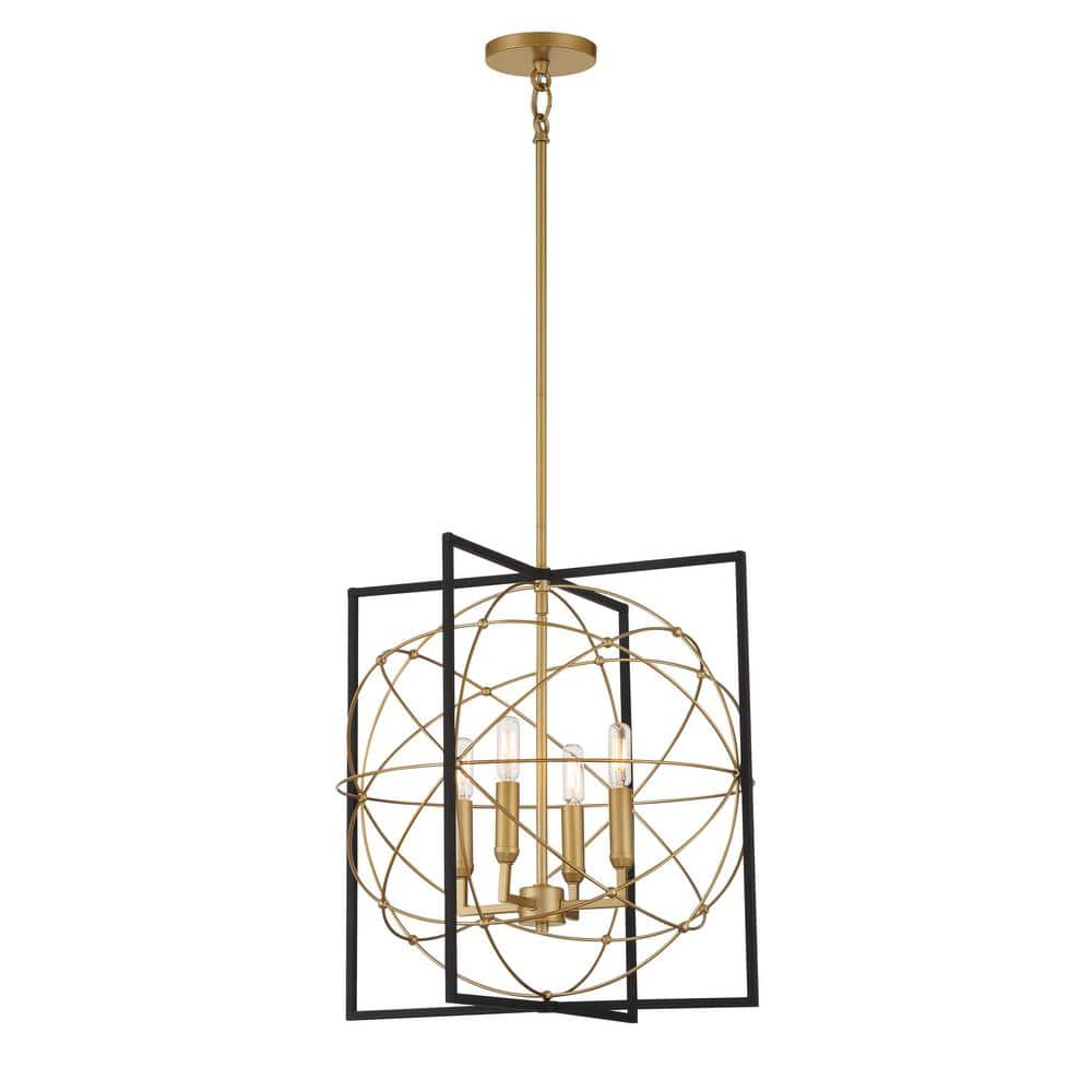 Minka Lavery - Titans Trace - 4 Light Pendant -Traditional Installation -