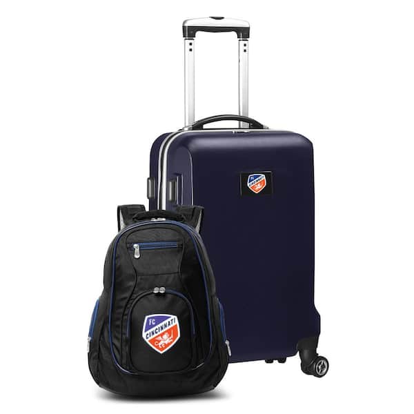 Mojo FC Cincinnati 21 in. Deluxe 2-Piece Backpack and Carry-on Set- Navy