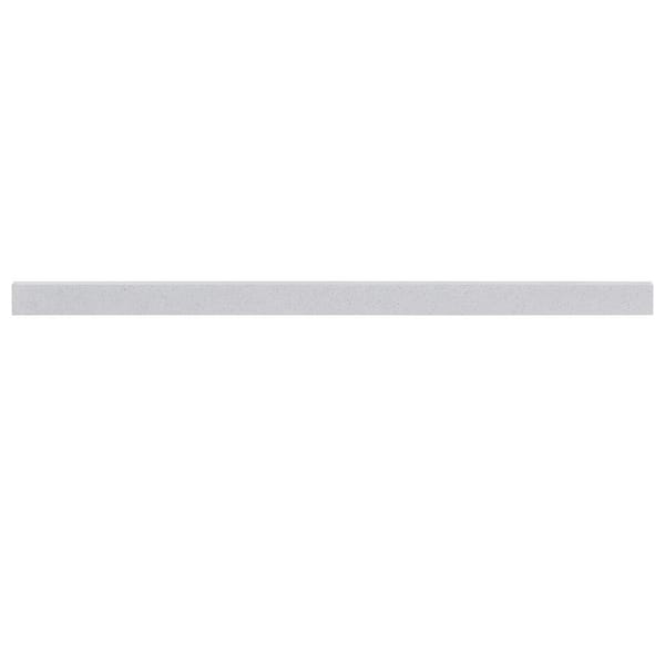 Glacier Bay 43 in. W Cultured Marble Vanity Backsplash in White
