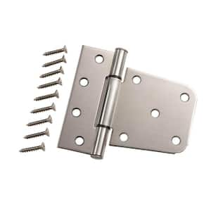 Hardware Essentials 12 in. Heavy Strap Hinge in Zinc-Plated (5-Pack)  852558.0 - The Home Depot