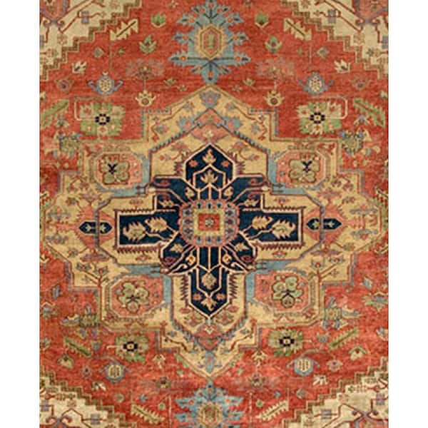9' 0 X 9' 2 Pasargad Home Serapi Collection Hand-Knotted Wool Area Rug 