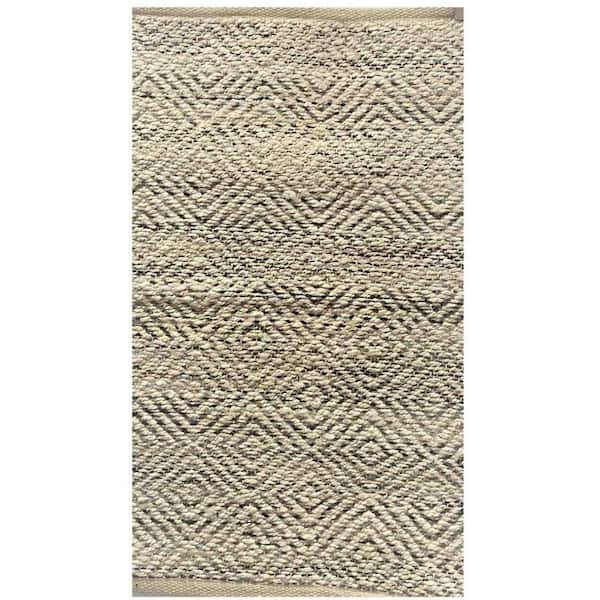 Bernadette Tan/Gray 2 ft. x 5 ft. Rectangle Area Rug