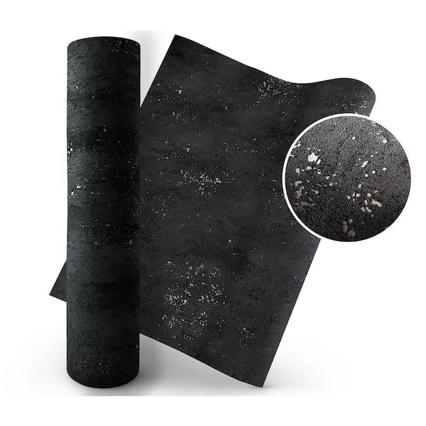 Marburg Black Concrete NonWoven Removable Wallpaper Roll 32638  The Home  Depot