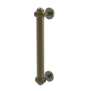 8 in. Center-to-Center Door Pull with Twisted Aents in Antique Brass
