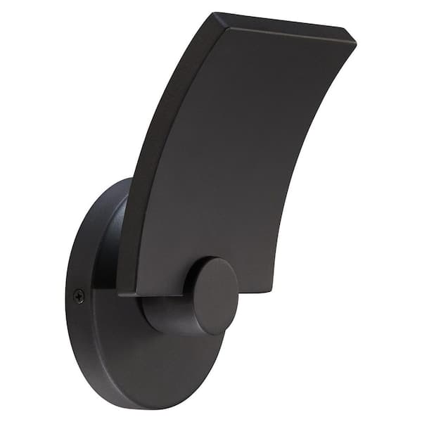 George Kovacs Flipout Black Outdoor Hardwired Wall Sconce with Integrated LED