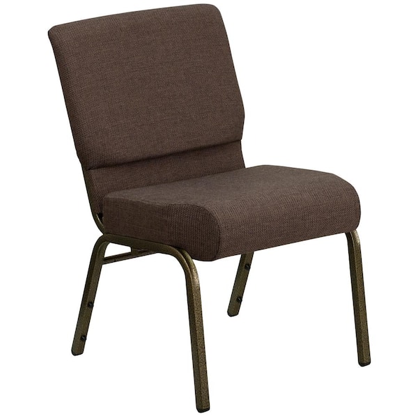 Carnegy Avenue Fabric Stackable Chair in Brown