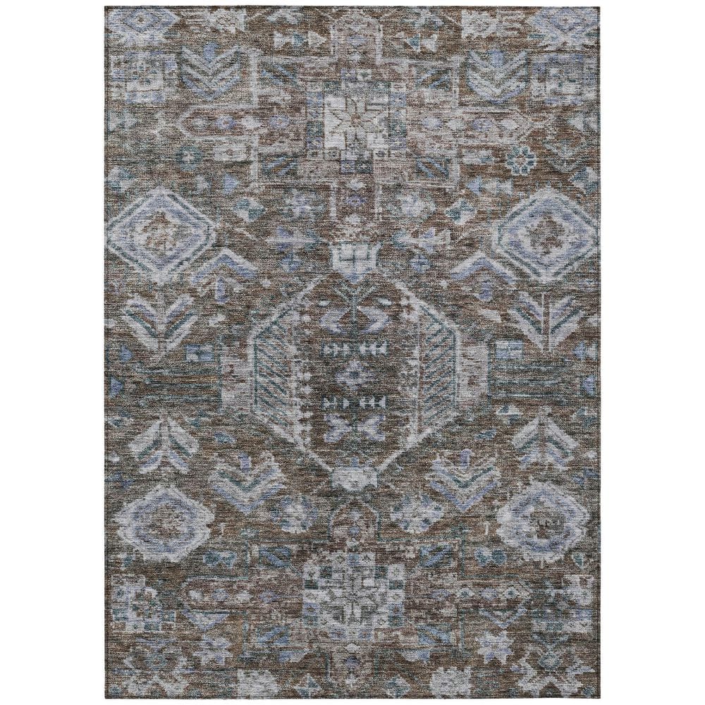 Chantille Machine Washable Indoor/Outdoor Abstract ACN2356 Chocolate 8 ft. x 10 ft. Area Rug price history on PriceWatchPro