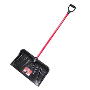 Ergieshovel 48 in. Steel Shaft Impact Resistant Snow Shovel with 