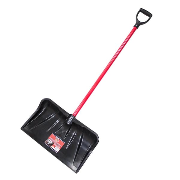 Superio 18 2 Pack Snow Shovel for Driveway with Sturdy D-Grip Metal Handle and Foam Grip Heavy Duty 