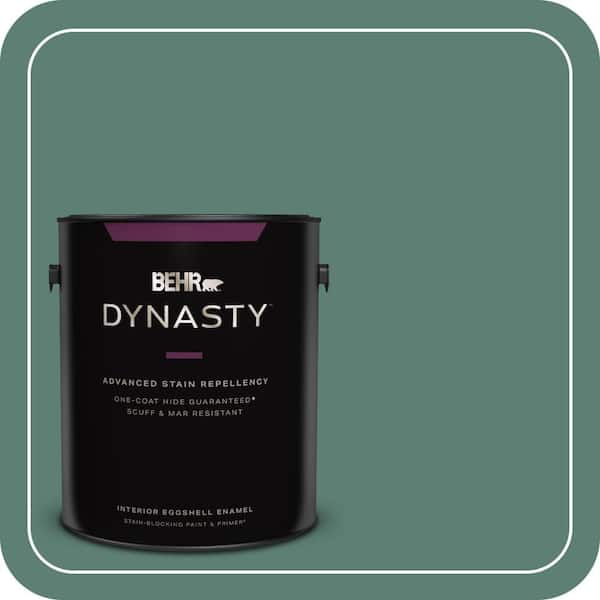 BEHR DYNASTY 1 gal. #M440-6 Trellis Vine One-Coat Hide Eggshell Enamel Interior Stain-Blocking Paint & Primer