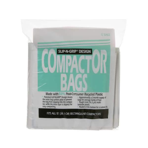 GE 15 in. Heavy Duty Square Compactor Bags for GE Trash Compactors