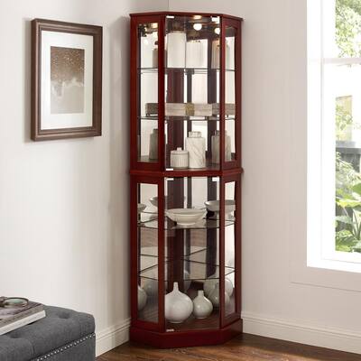 Display Cabinets Kitchen Dining Room Furniture The Home Depot - Display Cabinet Home Decor